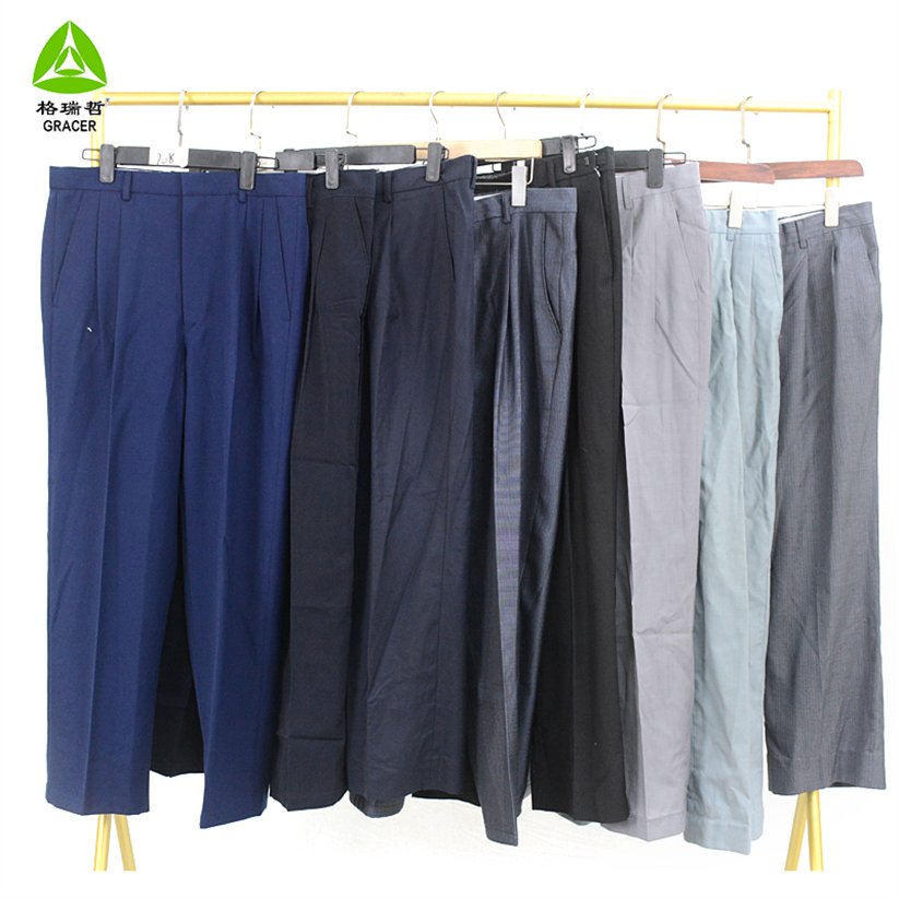 Thrift Branded Clothes Bundle Baled Clothing Men Tropical Pants Turkey Style Used Clothes Trousers