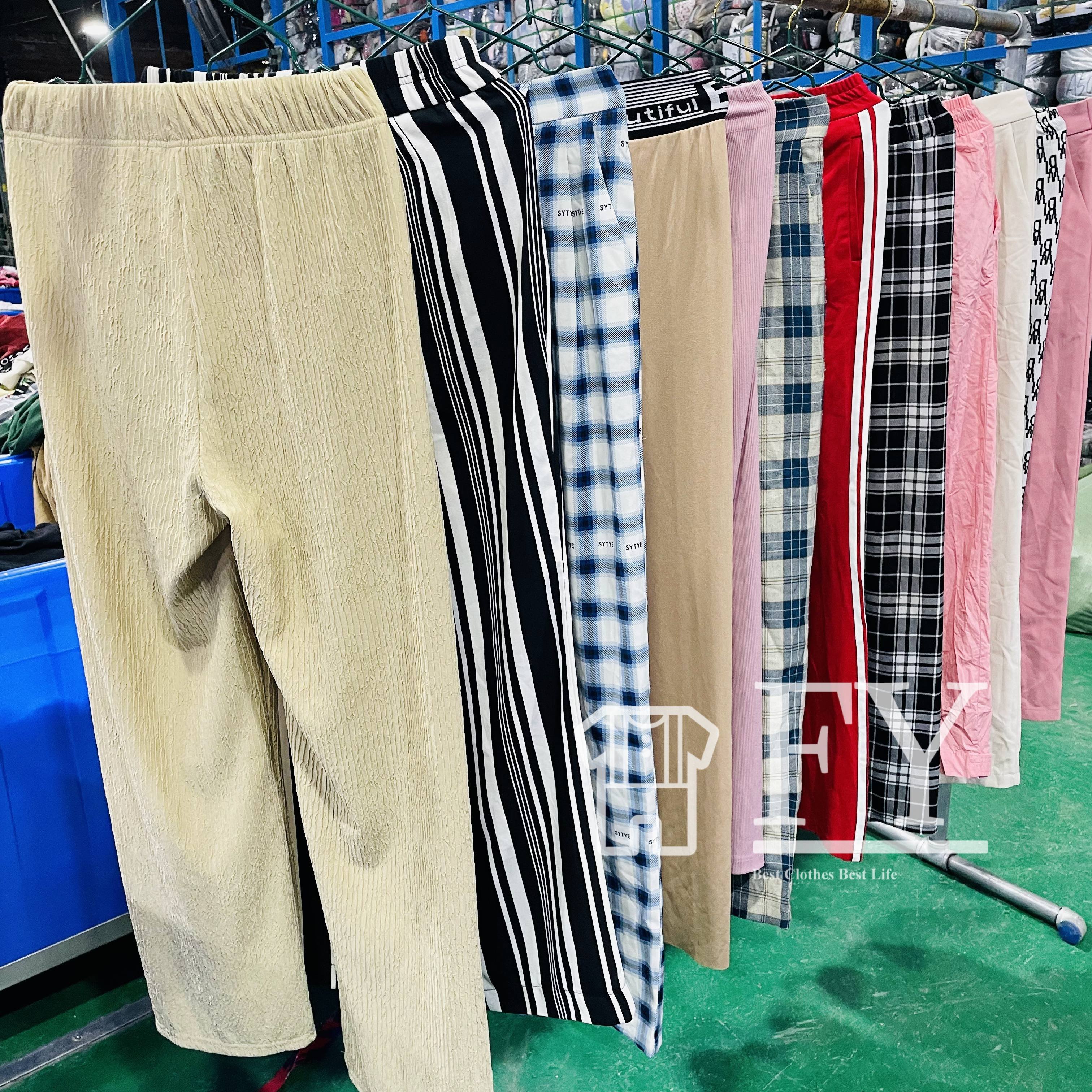 FengYang Second-hand Clothes Women Casual Pants for Bales Children Adult Women Men Sort A/b Factory Outlet used clothes