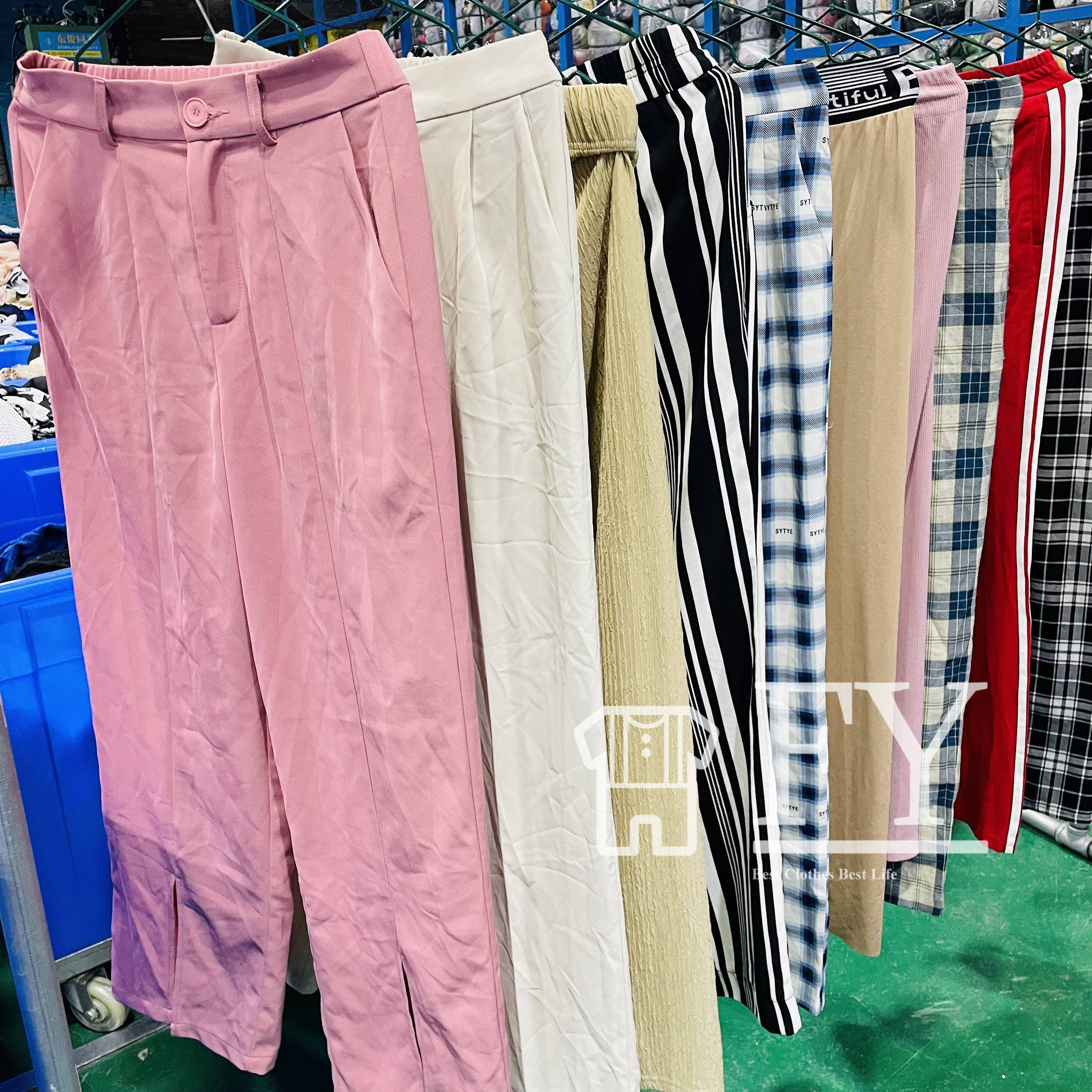 FengYang Second-hand Clothes Women Casual Pants for Bales Children Adult Women Men Sort A/b Factory Outlet used clothes