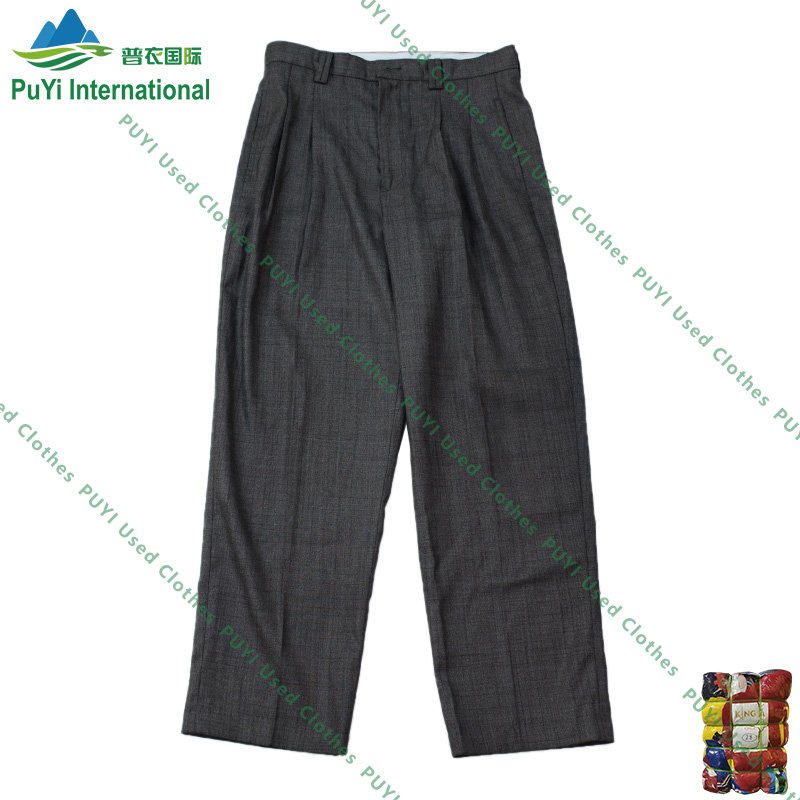 Factory wholesale summer men suit pants king bale used clothes second hand clothing