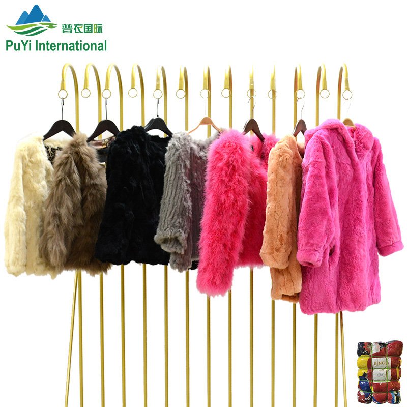 Fashion Casual Used Artificial Wool Fur Coat Used Clothes In Bulk For Ladies Used Clothing Bales 45Kg