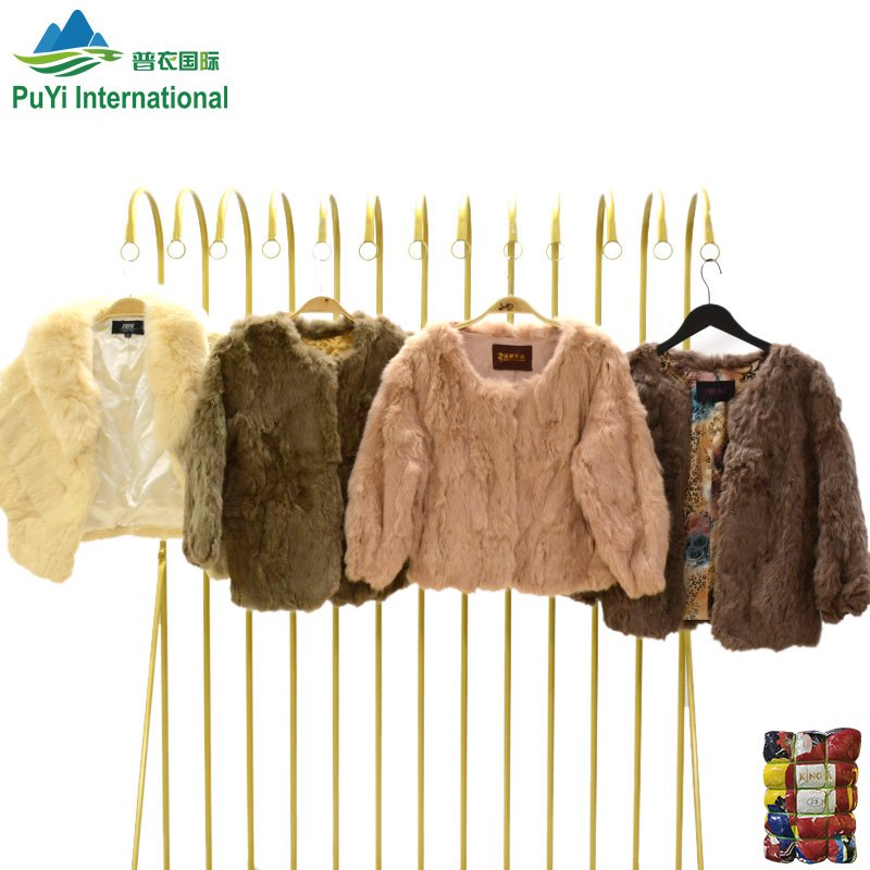 Fashion Casual Used Artificial Wool Fur Coat Used Clothes In Bulk For Ladies Used Clothing Bales 45Kg