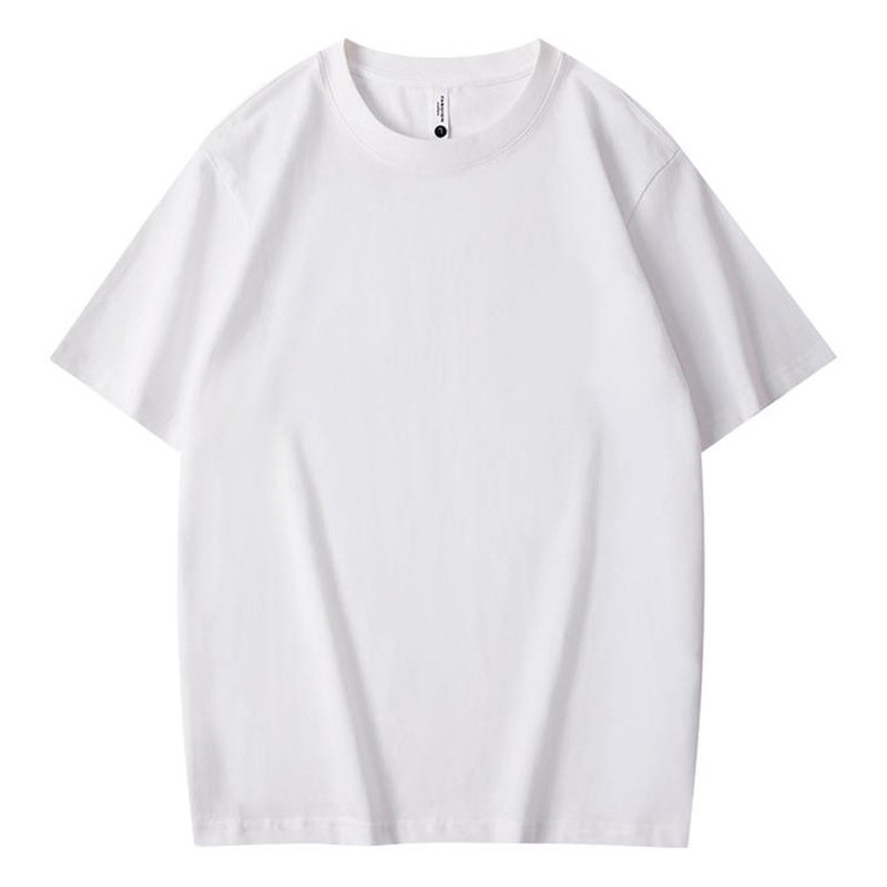 Combed Cotton 240g Custom Logo Loose Tshirt Wholesale Summer Clothes White Blank T Shirts For Men