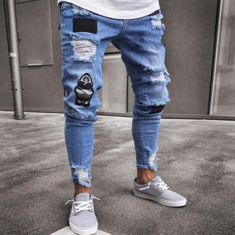 2023 New men and women Jeans Business Straight Sleeve Elastic Loose Retro Wash High End men and women Jeans Factory Direct Sales