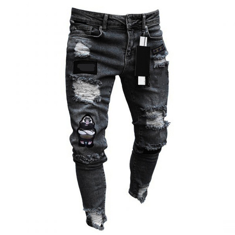 2023 New men and women Jeans Business Straight Sleeve Elastic Loose Retro Wash High End men and women Jeans Factory Direct Sales