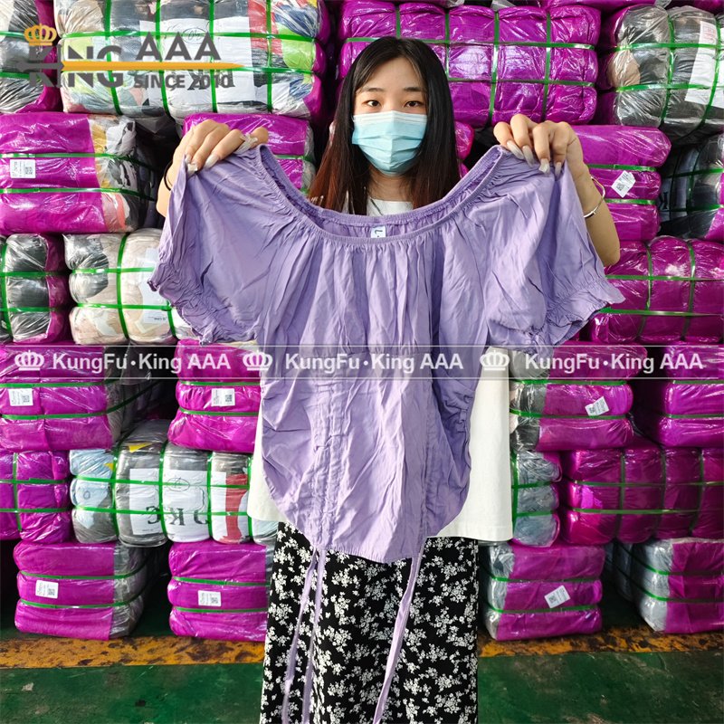KINGAAA used blouse big size used clothes lots trade used clothing pound trade ukay ukay bales korean tee second hand clothes