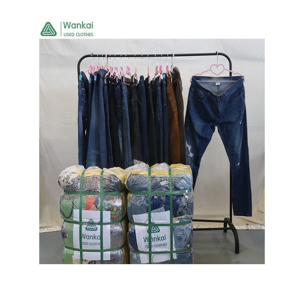 Cwanckai Products Arrival Jeans Men Used, Fashion Style Top Clean Slim Jeans High Quality New Second Hands for Men Adults