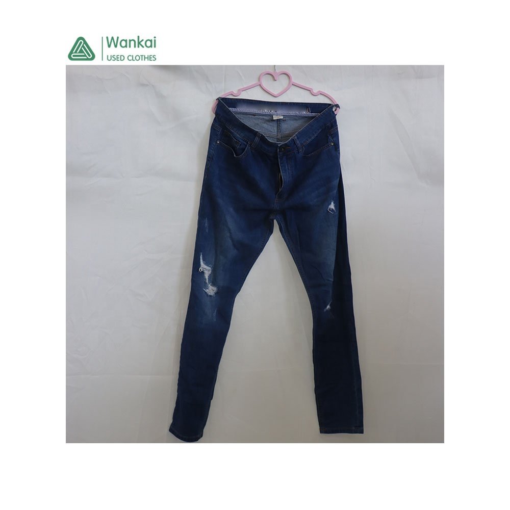 Cwanckai Products Arrival Jeans Men Used, Fashion Style Top Clean Slim Jeans High Quality New Second Hands for Men Adults