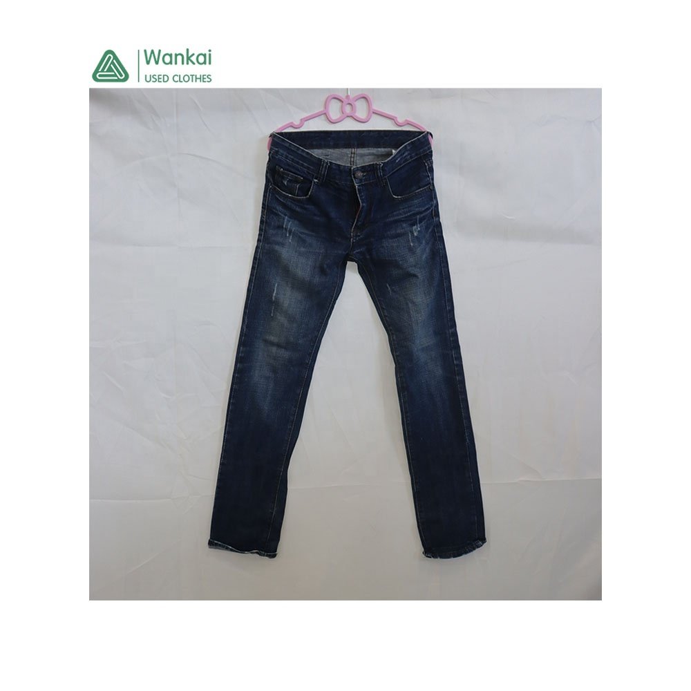 Cwanckai Products Arrival Jeans Men Used, Fashion Style Top Clean Slim Jeans High Quality New Second Hands for Men Adults