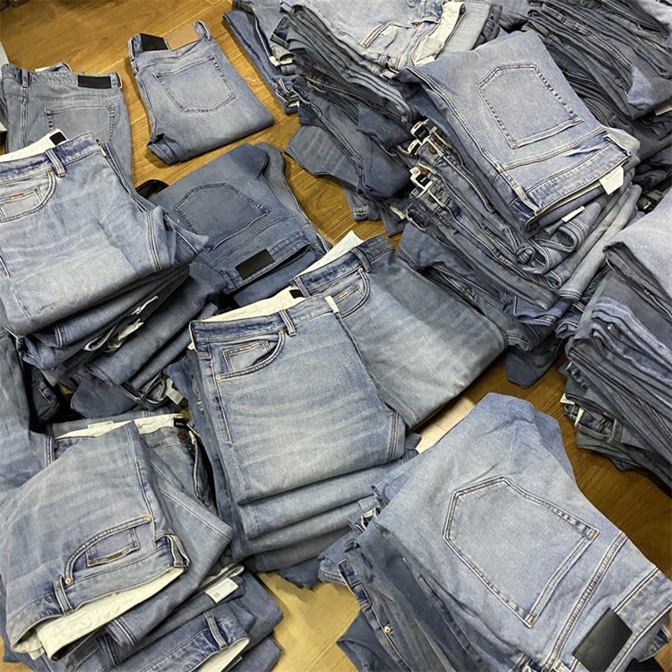 stock used fashion jeans men's skinny jeans stocks surplus garments cheap denim jeans for men mixed stock lots
