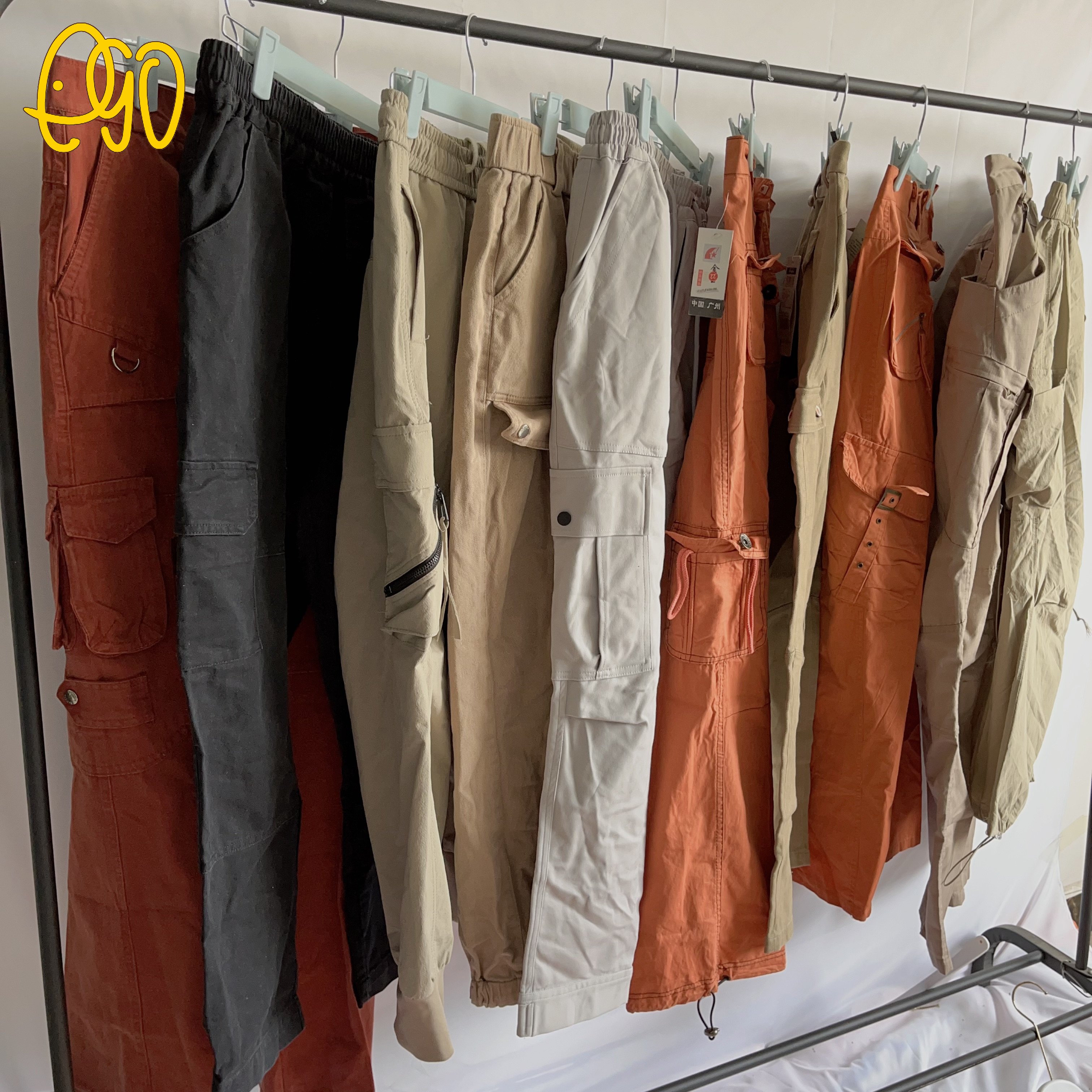 Men Cargo Long Pants Used Adult Cargo Long Pants Thrift Used Man Cargo Long Pants Mixed Used Clothes