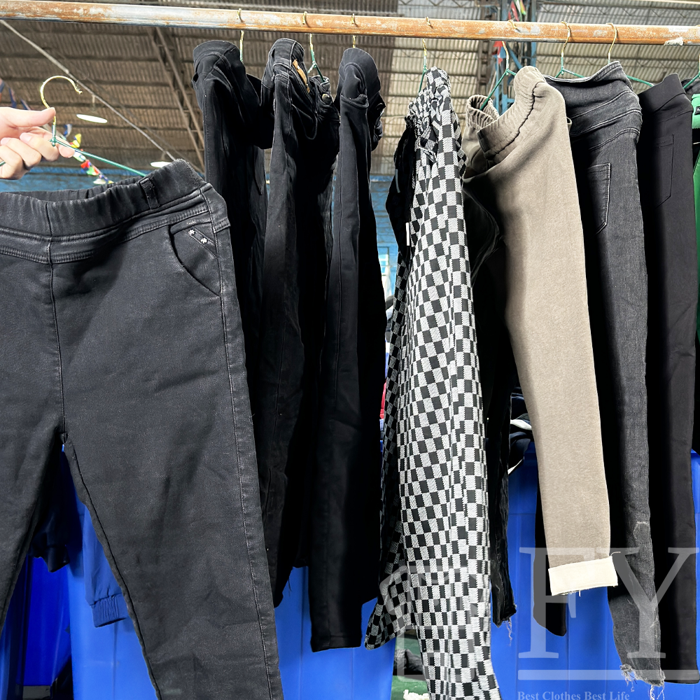 FengYang Men's Casual Pants Clothes Used Clothes Bales for Children Adult Women Men Sort A/b Factory Outlet