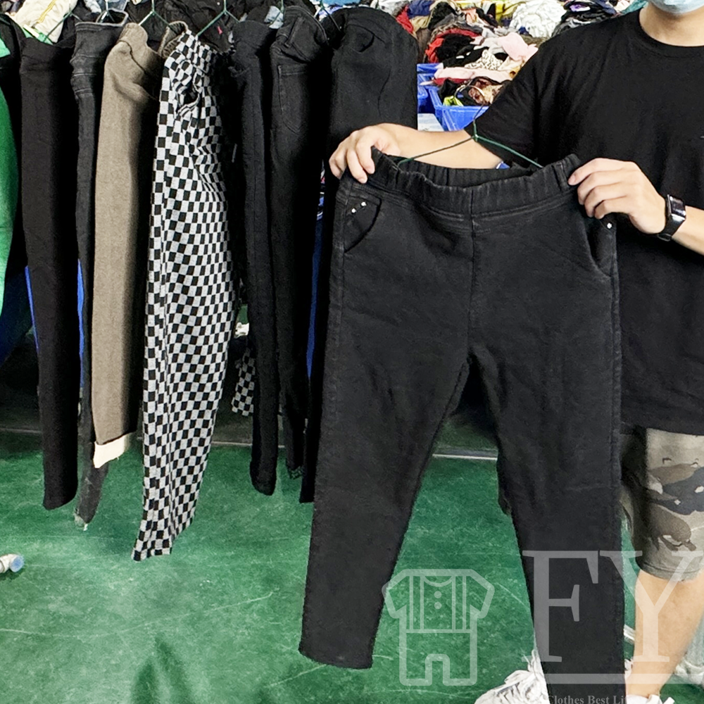 FengYang Men's Casual Pants Clothes Used Clothes Bales for Children Adult Women Men Sort A/b Factory Outlet