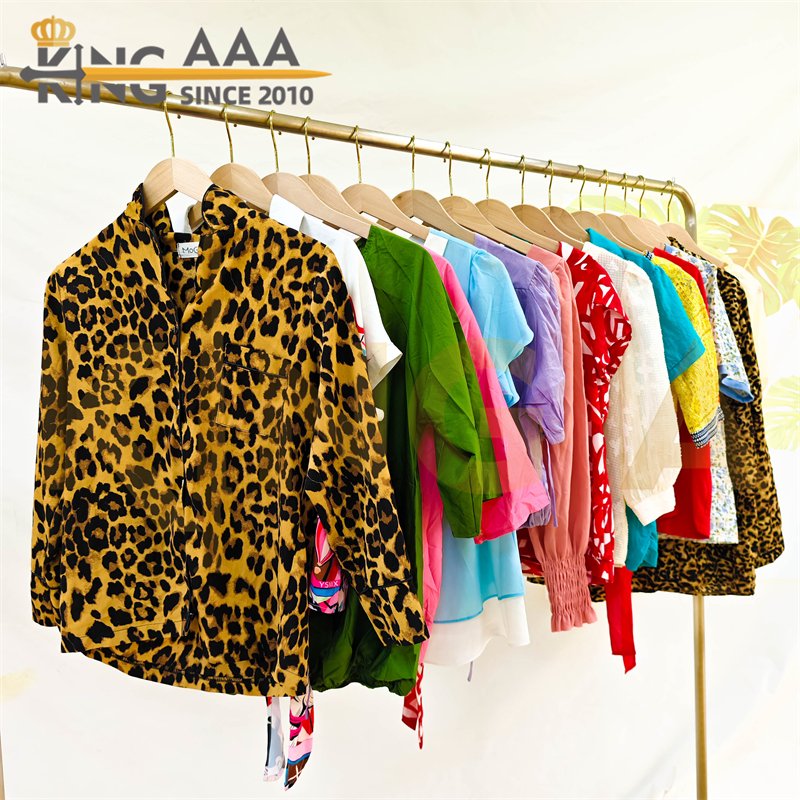 Wholesale Women Blouse Mixed Shirt Tops Ladies Second Hand Clothes Short Sleeve Used Clothes Clothing Ukay Ukay Bales