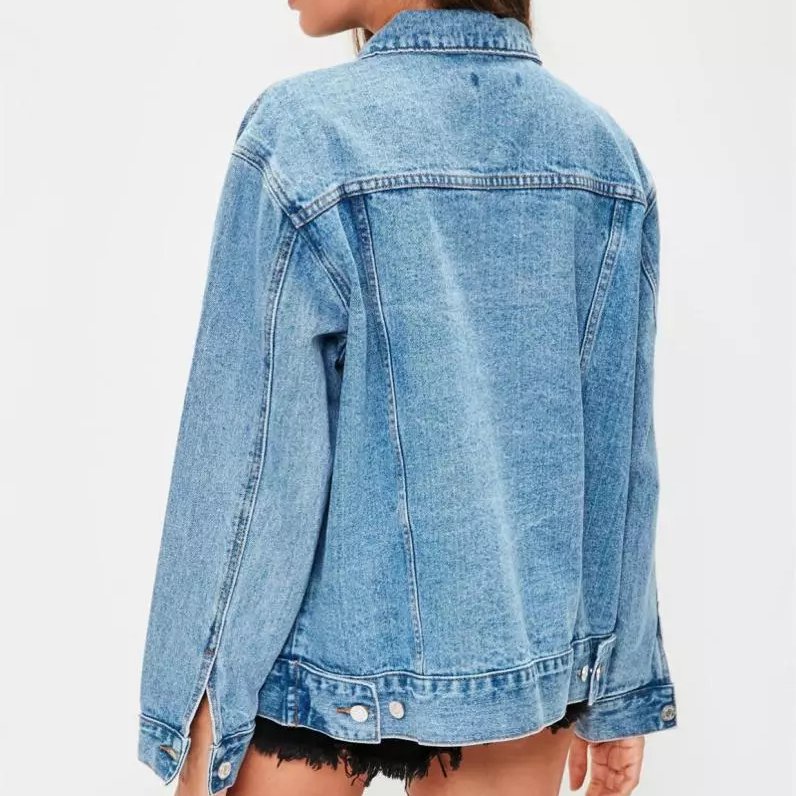Best Quality Long Denim Jackets Womens Jean Jacket shirt supplier used women clothes discount