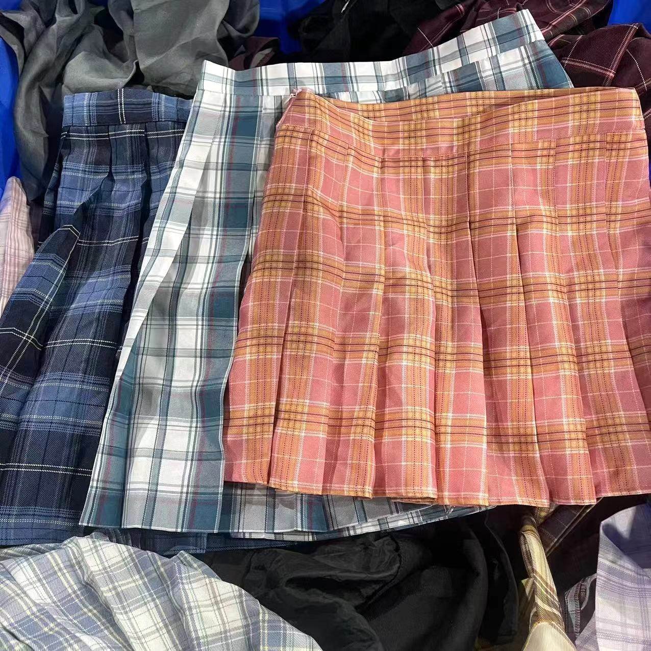 A grade pleated skirt second-hand women's short skirt cheap price used clothing bales