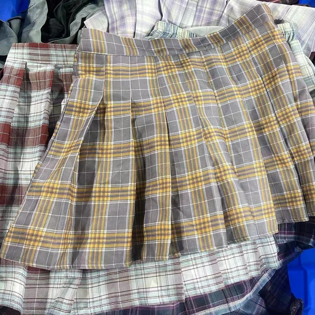 A grade pleated skirt second-hand women's short skirt cheap price used clothing bales