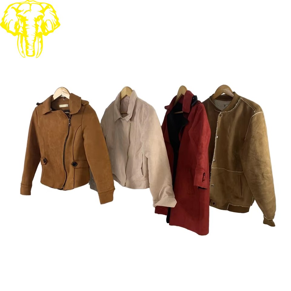 High Quality Suede Jacket Unisex Winter Jacket-Used Clothes Wholesale Second-Hand Old Clothes for Adults