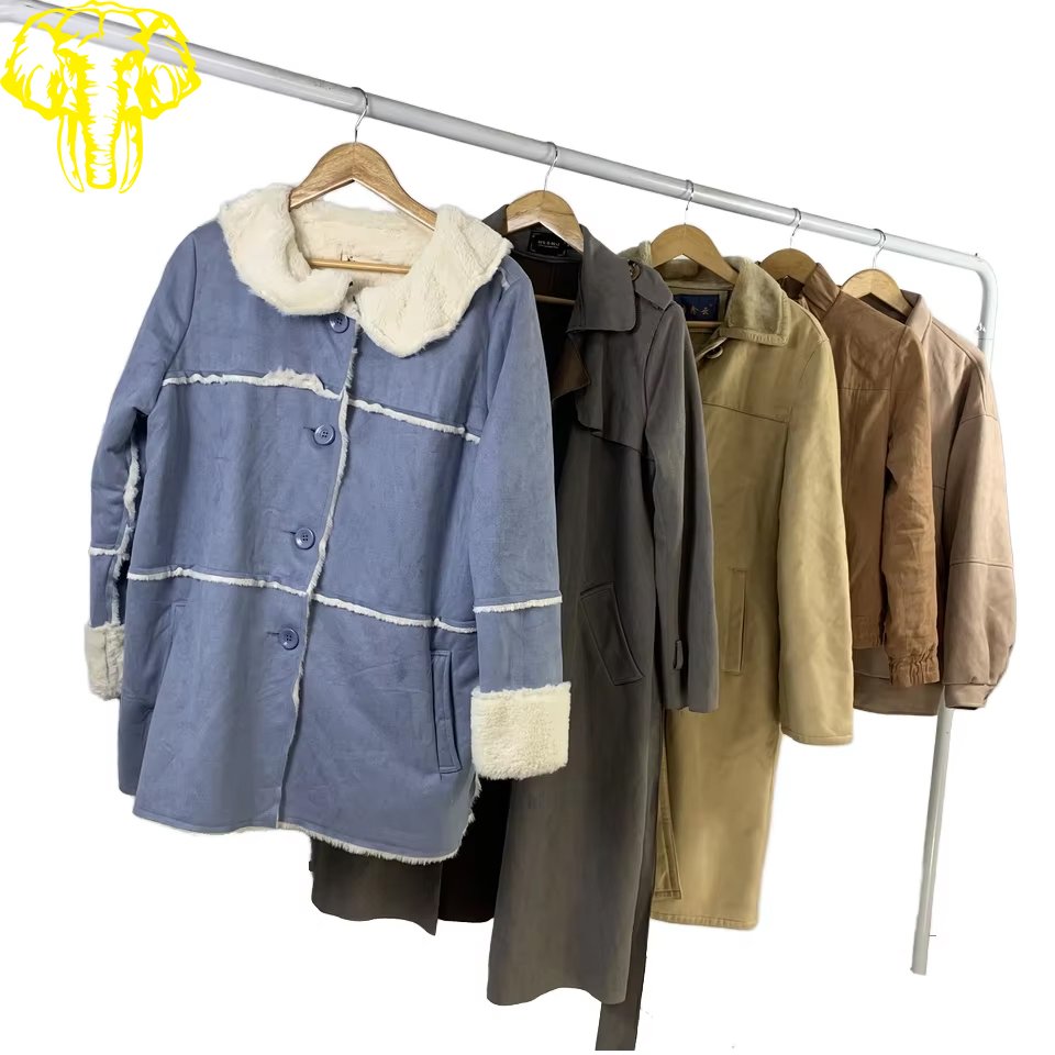 High Quality Suede Jacket Unisex Winter Jacket-Used Clothes Wholesale Second-Hand Old Clothes for Adults