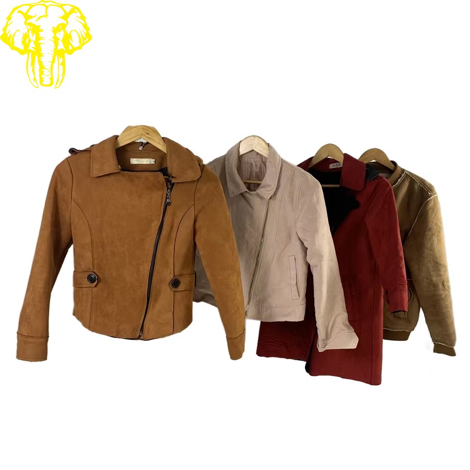 High Quality Suede Jacket Unisex Winter Jacket-Used Clothes Wholesale Second-Hand Old Clothes for Adults