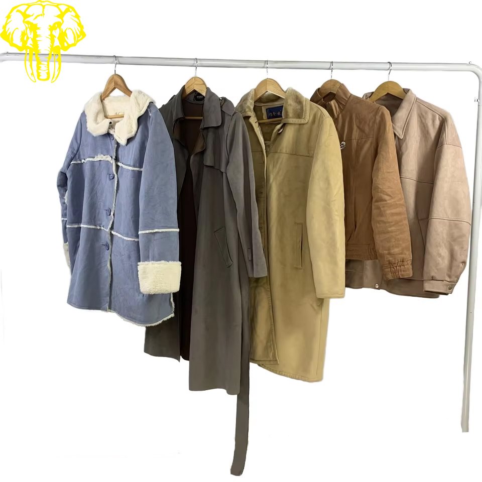 High Quality Suede Jacket Unisex Winter Jacket-Used Clothes Wholesale Second-Hand Old Clothes for Adults