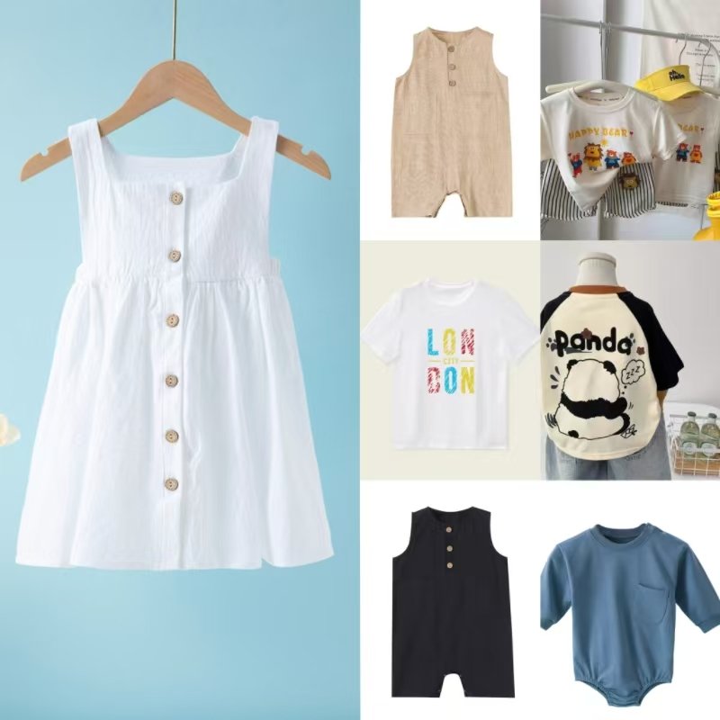 Wholesale Clothes Supplier Mixed Brand New Sealed Bale Direct Factory All season Baby Kids Bale