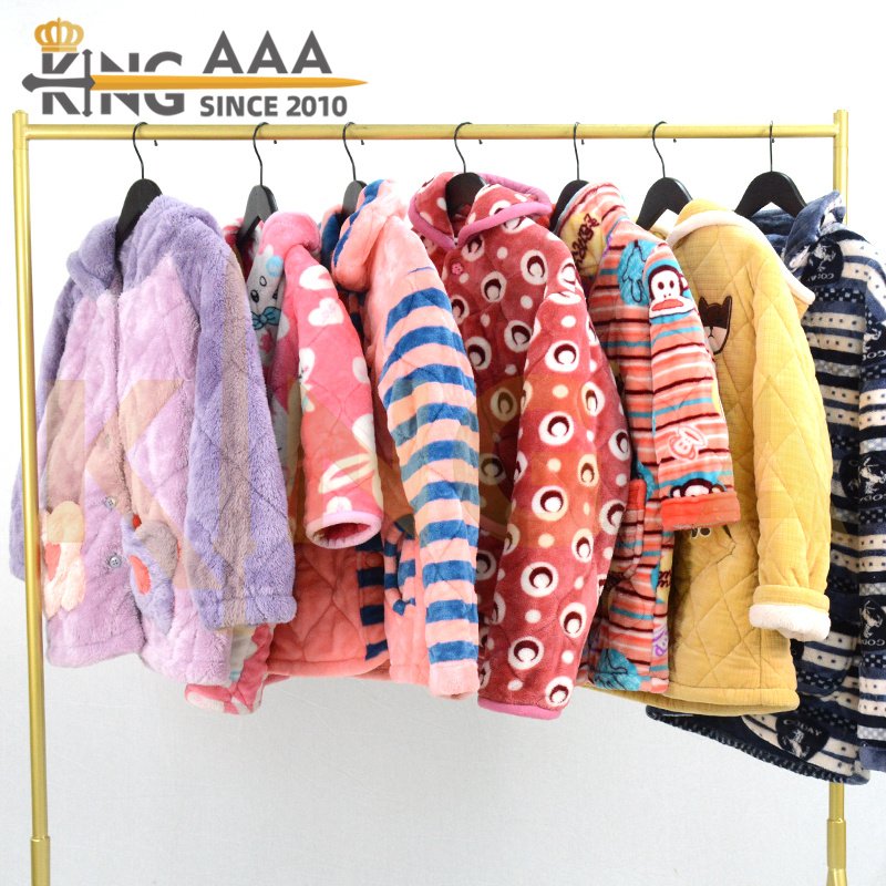 Manufacturer Price Sleepwear Ladies Warm Long Sleeve Home Clothes Second Hand Used Clothes Nightgown Pajamas for Female