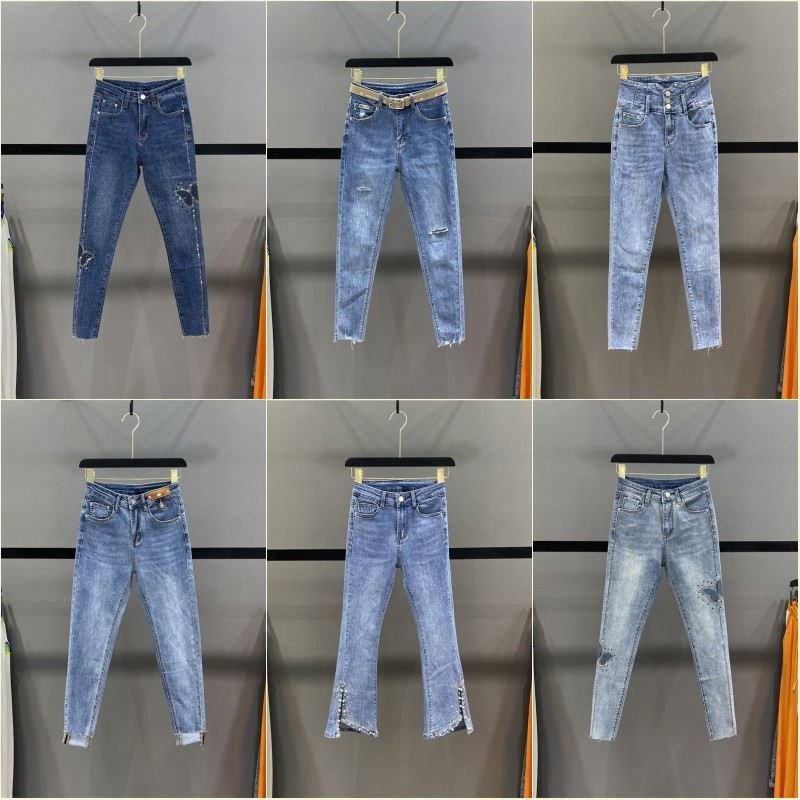 High Quality Male Female Jeans stock Pocket JeansMale Female New Arrival Vintage Denim jeans Pants for Male Female