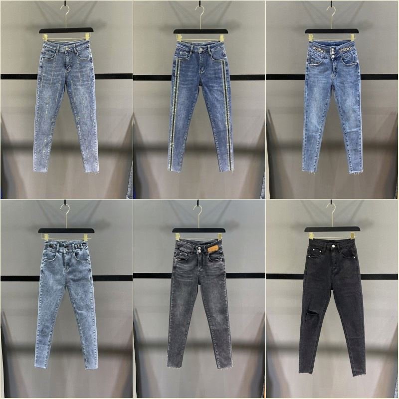 High Quality Male Female Jeans stock Pocket JeansMale Female New Arrival Vintage Denim jeans Pants for Male Female