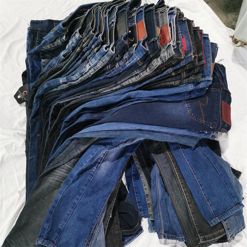 Factory Wholesale Used Slim Straight Jeans in Various Colors Men's and Women's Fashion Used Clothes