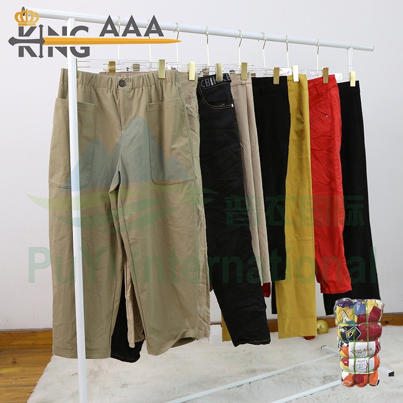 canada second hand goods Streetwear Casual Cotton Cargo Pant Ladies Used Pants used clothes
