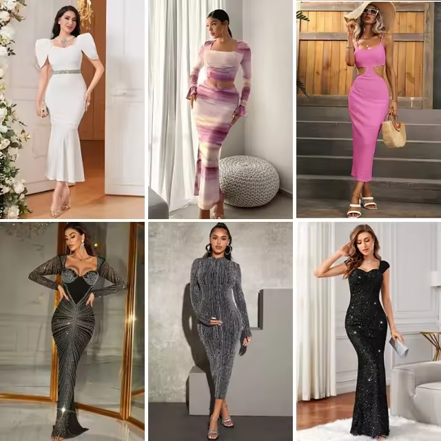 WO 2024 Fashion Women's clothes wholesale casual dresses T-shirts mixed packaging random delivery stock clothing