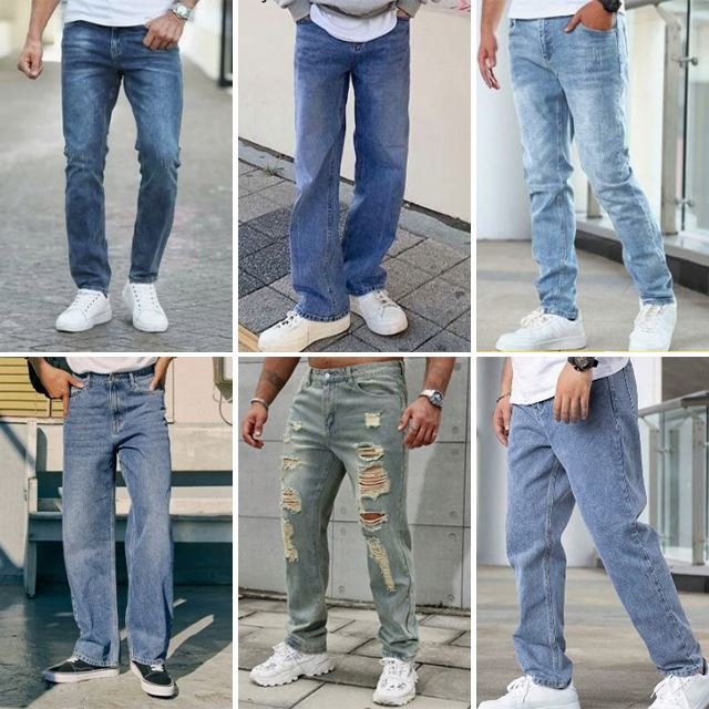 Wholesale of summer thin men's jeans men's straight slim fit elastic casual stock jeans randomly shipped