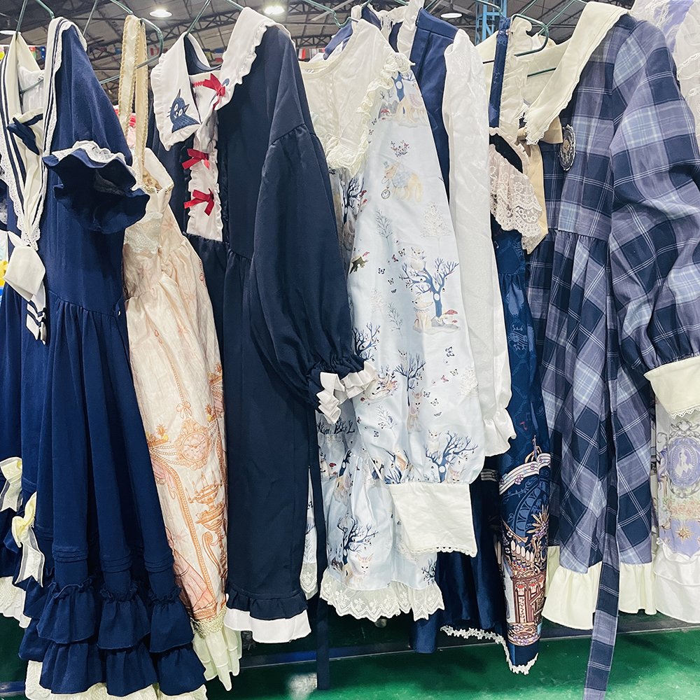 Wholesale bulk used Lolita high-quality and clean Lolita used women dress used clothes bales