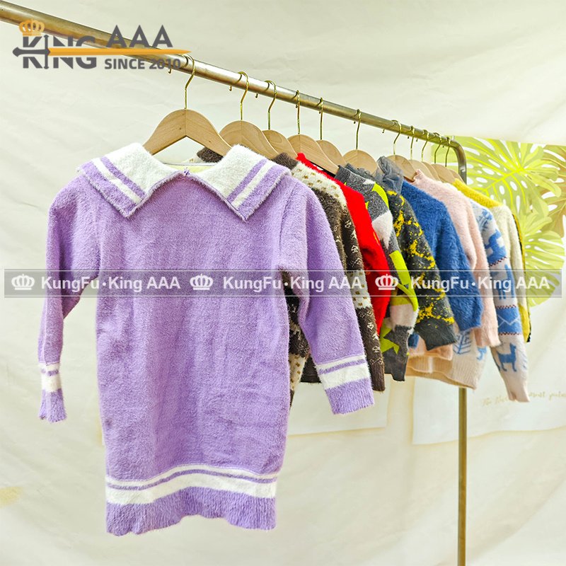 KINGAAA women's sweaters cardigan dress skirt kids wear clothing bale used clothes ropa usada second hand clothes for women