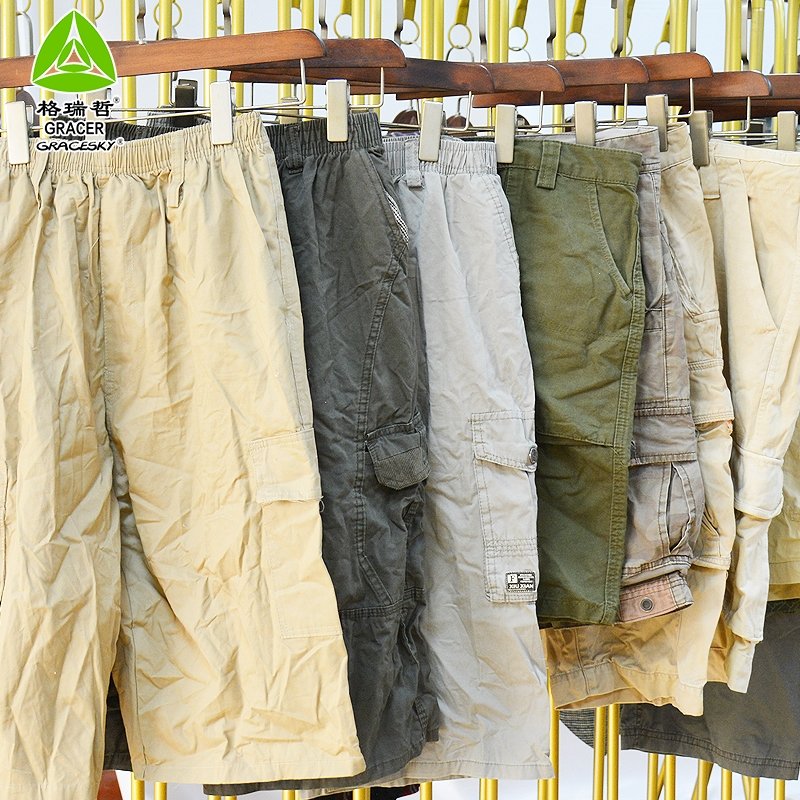 Gracer Used Adult Cargo Short Pants Male Used Clothes Used Clothing Bundle
