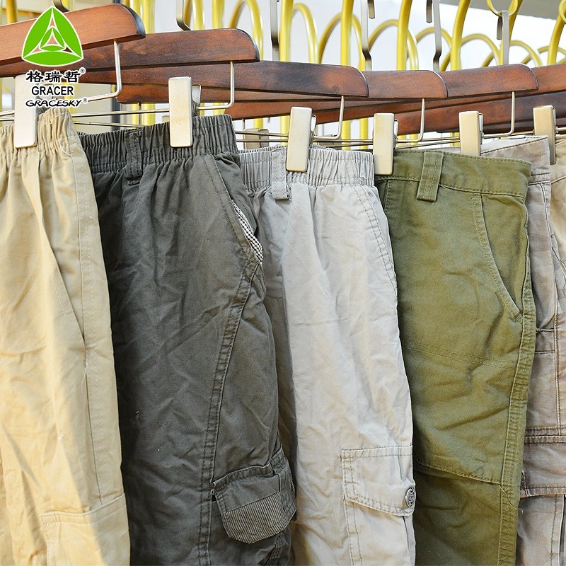 Gracer Used Adult Cargo Short Pants Male Used Clothes Used Clothing Bundle