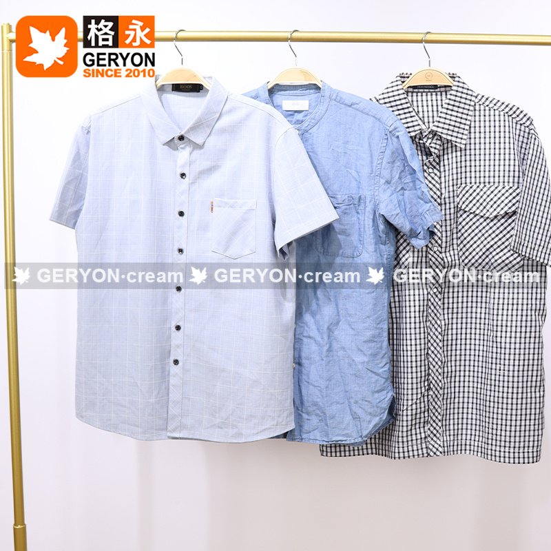 GERYON vintage Men's Polo Shirts High Quality Branded Apparel Stock Pakaian Bekas Pria Used Clothes Bales