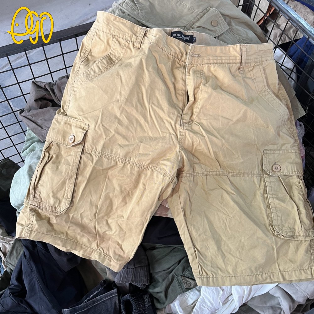 Used Clothes in Bales Hot Sales Price Factory Second Hand Adult Cargo Short Pants Used Clothing