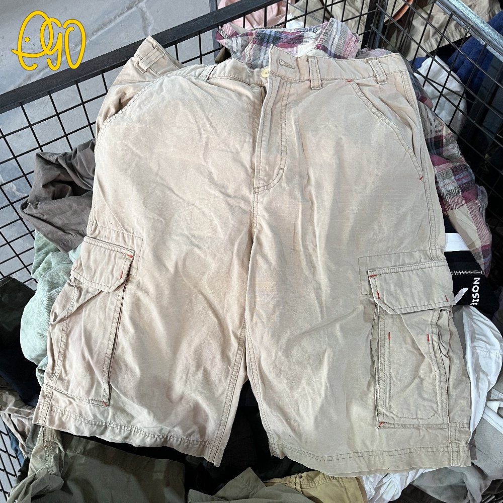 Used Clothes in Bales Hot Sales Price Factory Second Hand Adult Cargo Short Pants Used Clothing