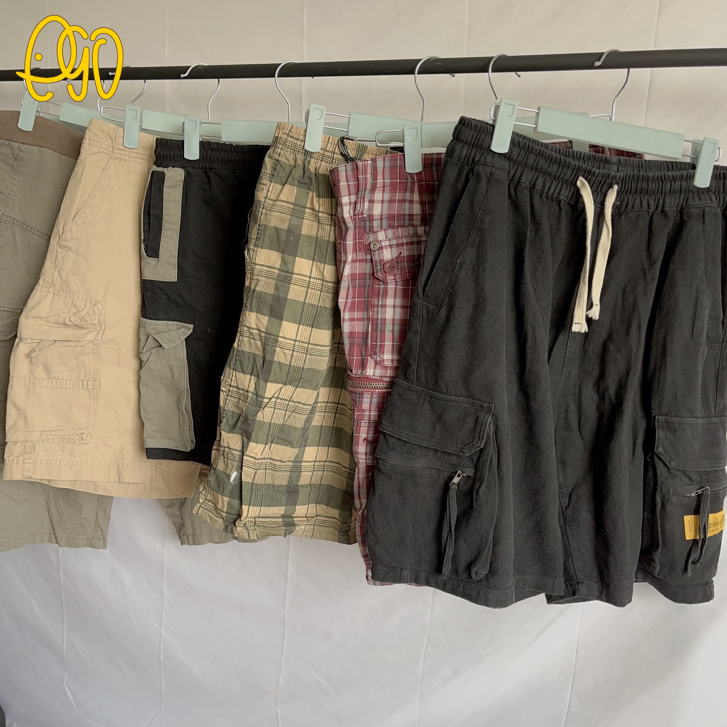Used Clothes in Bales Hot Sales Price Factory Second Hand Adult Cargo Short Pants Used Clothing