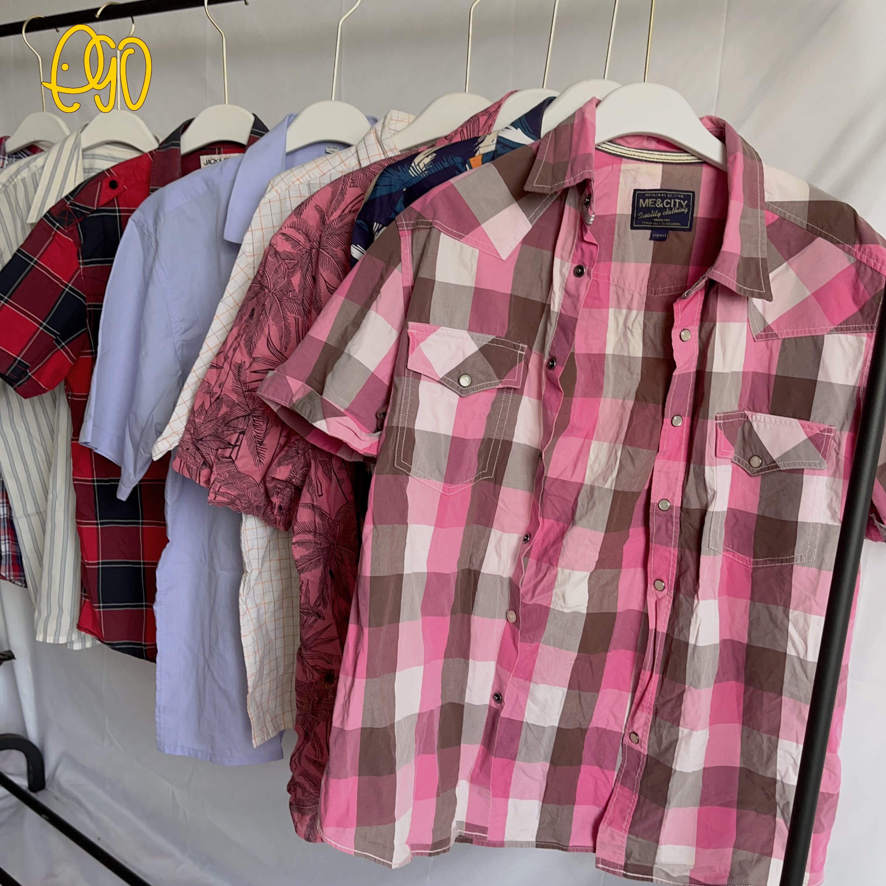 Used Men Shirt Short Sleeve USA Container Of Used Clothes In Bales Second Hand Clothes Dresses