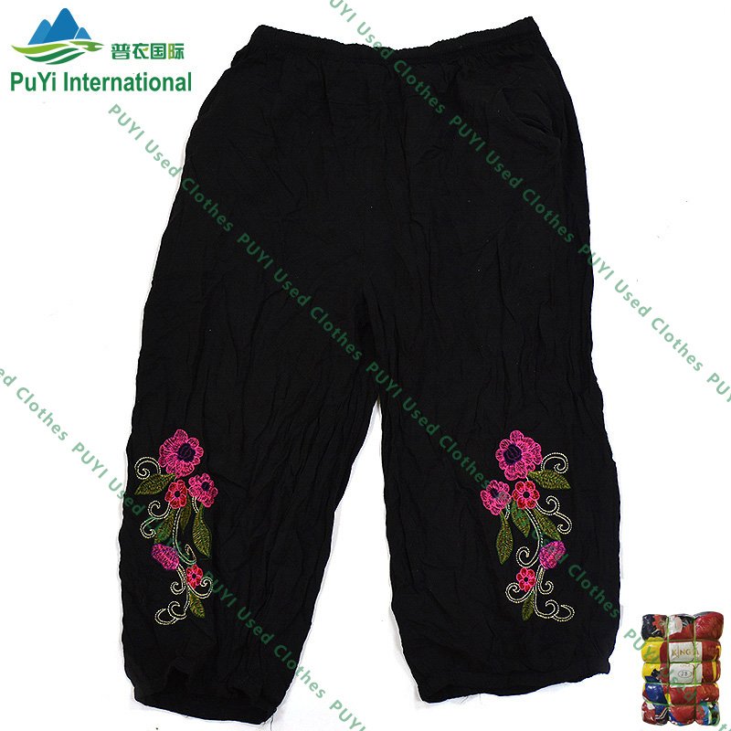 summer elderly pants used clothes bales second hand clothing usa used clothes for lady