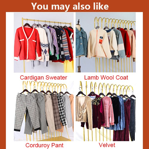 AKONGFU girls long sleeve sweaters coat second hand cardigan knit sweater branded apparel stock bundle ladies used clothes