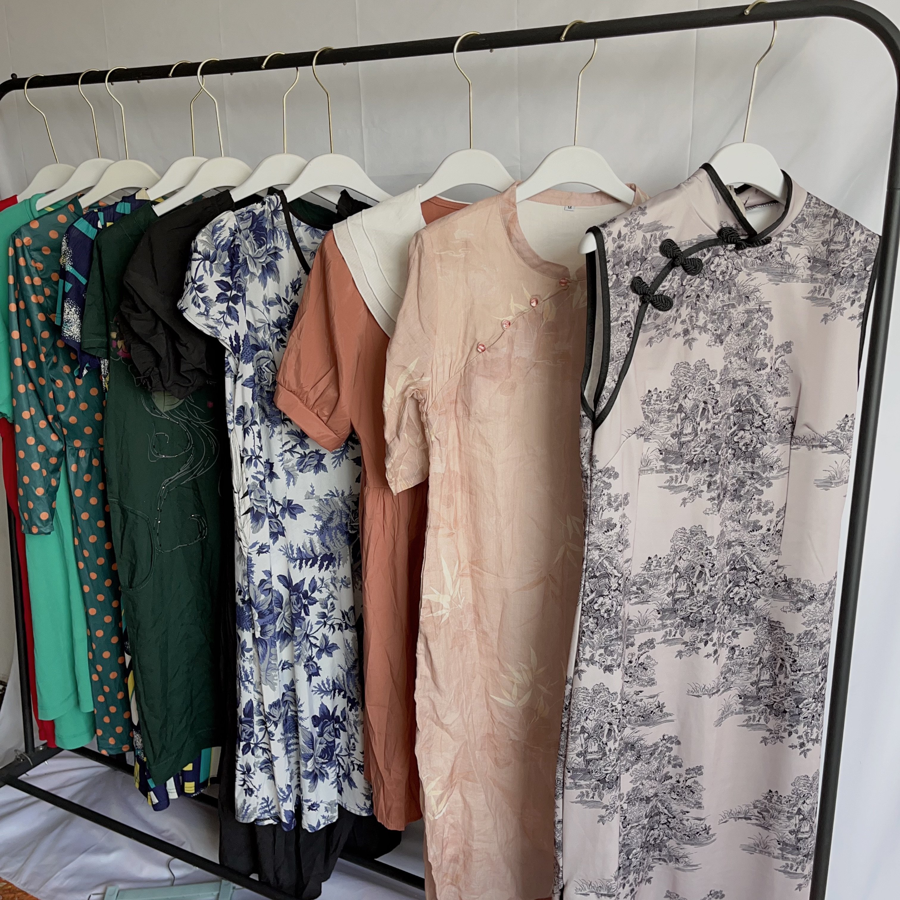 Wholesale Used Clothes For Kenya Women Straight Cotton Dresses For Ladies