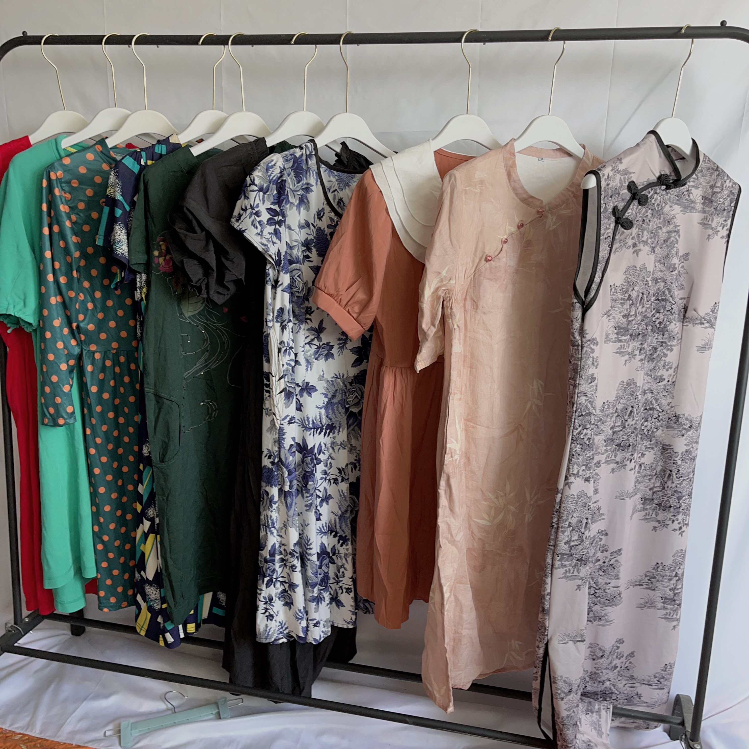 Wholesale Used Clothes For Kenya Women Straight Cotton Dresses For Ladies