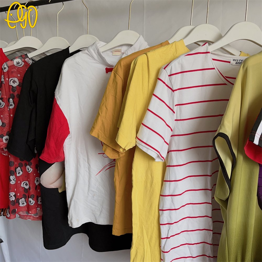 Spring Autumn Korean Clothes Women T-shirt Second Hand Clothes Ukay Ukay Bales Import Used Clothes To In India