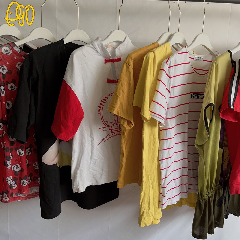 Spring Autumn Korean Clothes Women T-shirt Second Hand Clothes Ukay Ukay Bales Import Used Clothes To In India