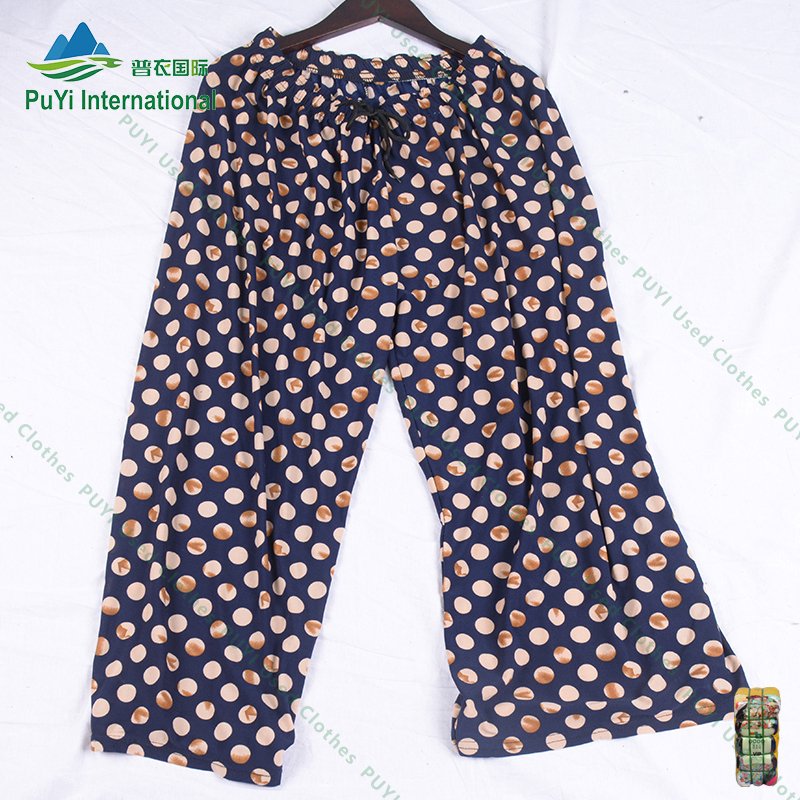 wholesale summer women elderly pants korean used clothes bales bulk second hand clothes for ladies