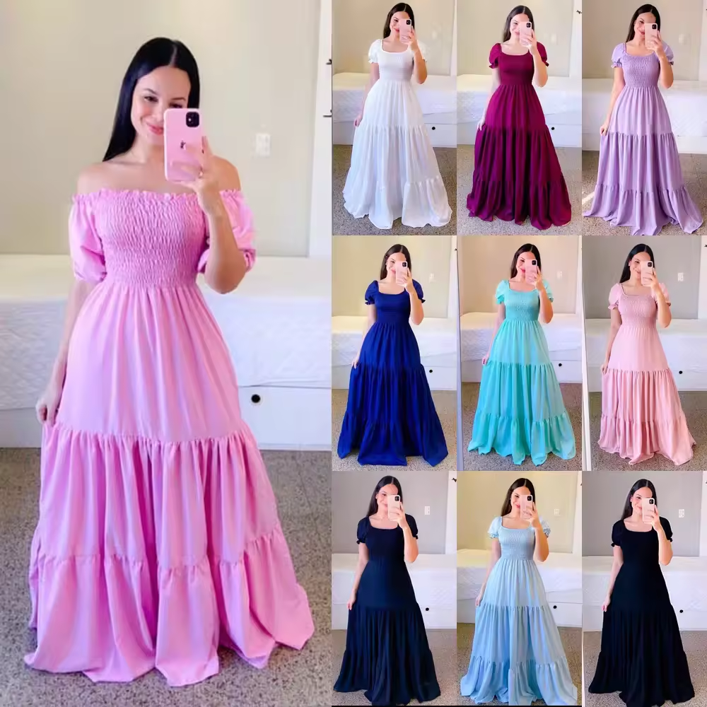 Spring Women Maxi Dresses Casual Full Sleeve Floral Printed O-neck Woman Bohe Beach Party Long Dress Mujer Vestidos Dropshipping